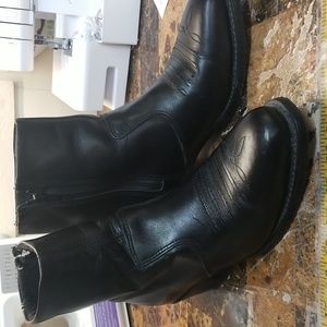 Double H side zip dress boots